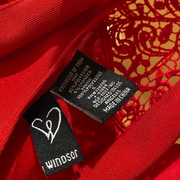 Red Lace Windsor Dress - Picture 6 of 6